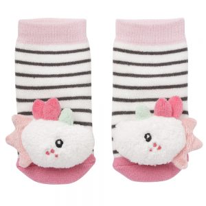 Baby Fehn Csörgő zokni egyszarvú - Aiko & Yuki
