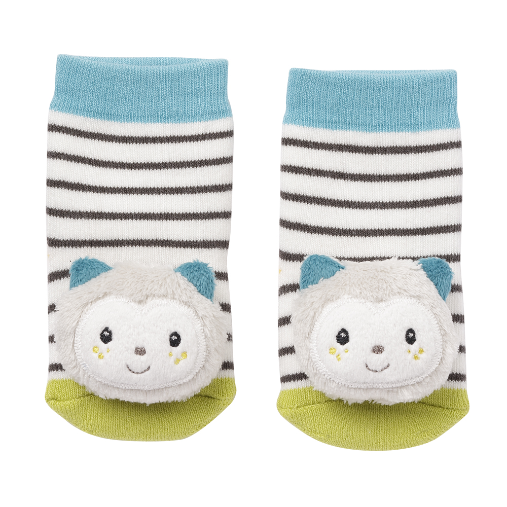 Baby Fehn Csörgő zokni cica - Aiko & Yuki