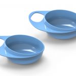 NUVITA műanyag tál és tányér – Pastel blue