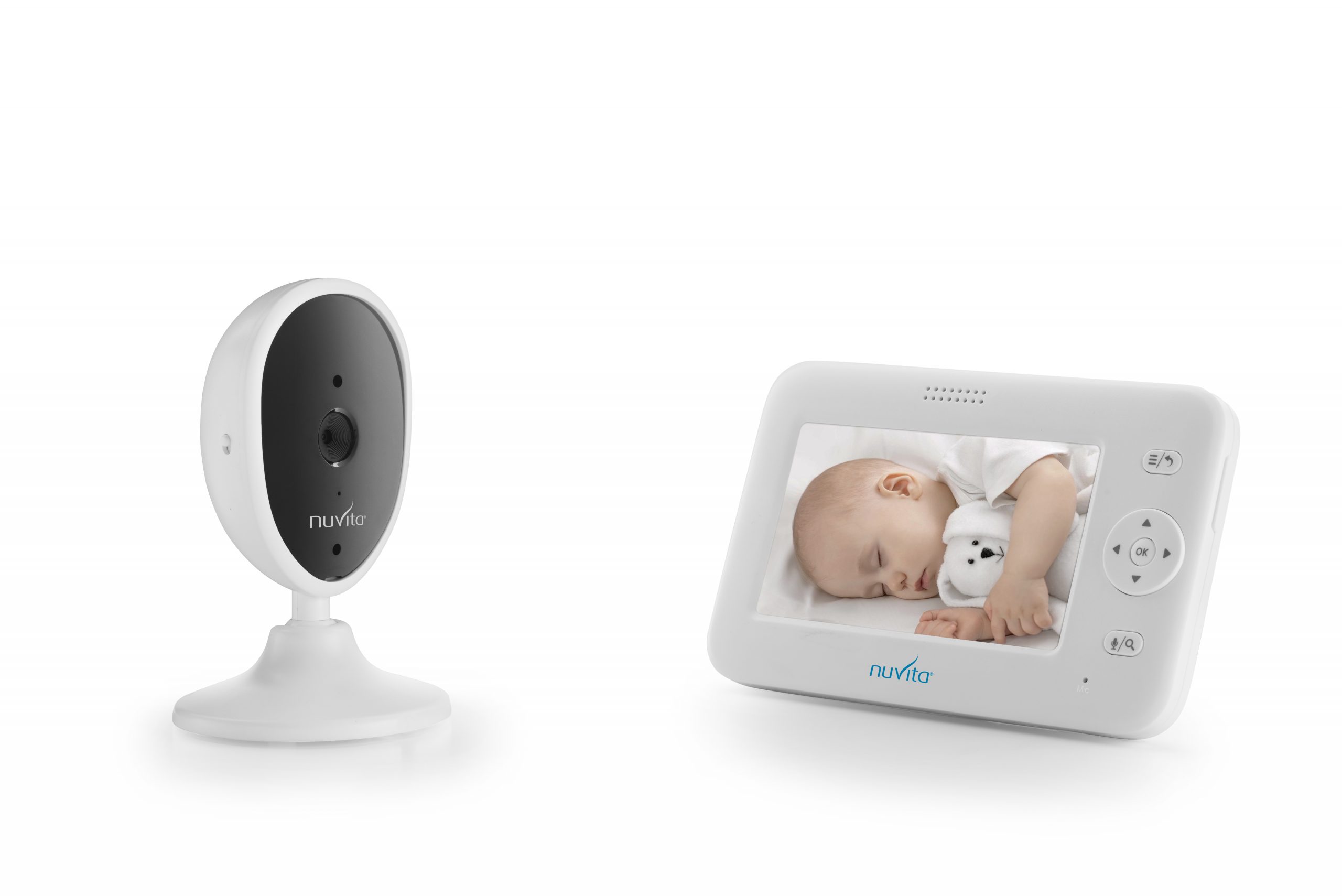 Nuvita Video Baby Monitor 4,3" kamerás bébiőr - White