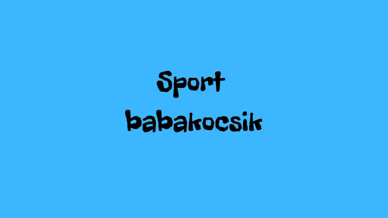 Sport babakocsik