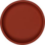 TRYCO Kerek szilikon tányér – Dark Rust