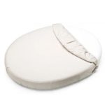 PETITE&MARS Vízálló stretch lepedő ovális kiságyhoz Soft Dream Oval 84 x 50 White