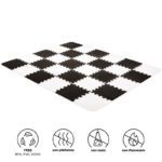 KINDERKRAFT SELECT Habszivacs puzzle játékszőnyeg Luno 150 x 180 cm – Black 30 db