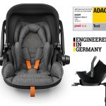 KIDDY autósülés Evoluna i-size 2 + Isofix bázis 40-83 cm Grey Mel.-Safe Orange