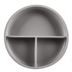 Zopa szilikon osztott tányér tapadókoronggal Dove Grey