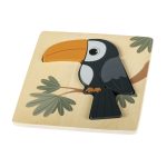 Zopa fából készült puzzle kicsi – Toucan