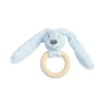 Happy Horse | kék színű Richie nyúl fából készült gyűrűvel – mérete: 12 cm